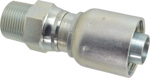 Parker 11343-16-16 Hydraulic Hose Male NPTF Pipe Swivel Fitting: 1" ID, 16 mm, 1" Image