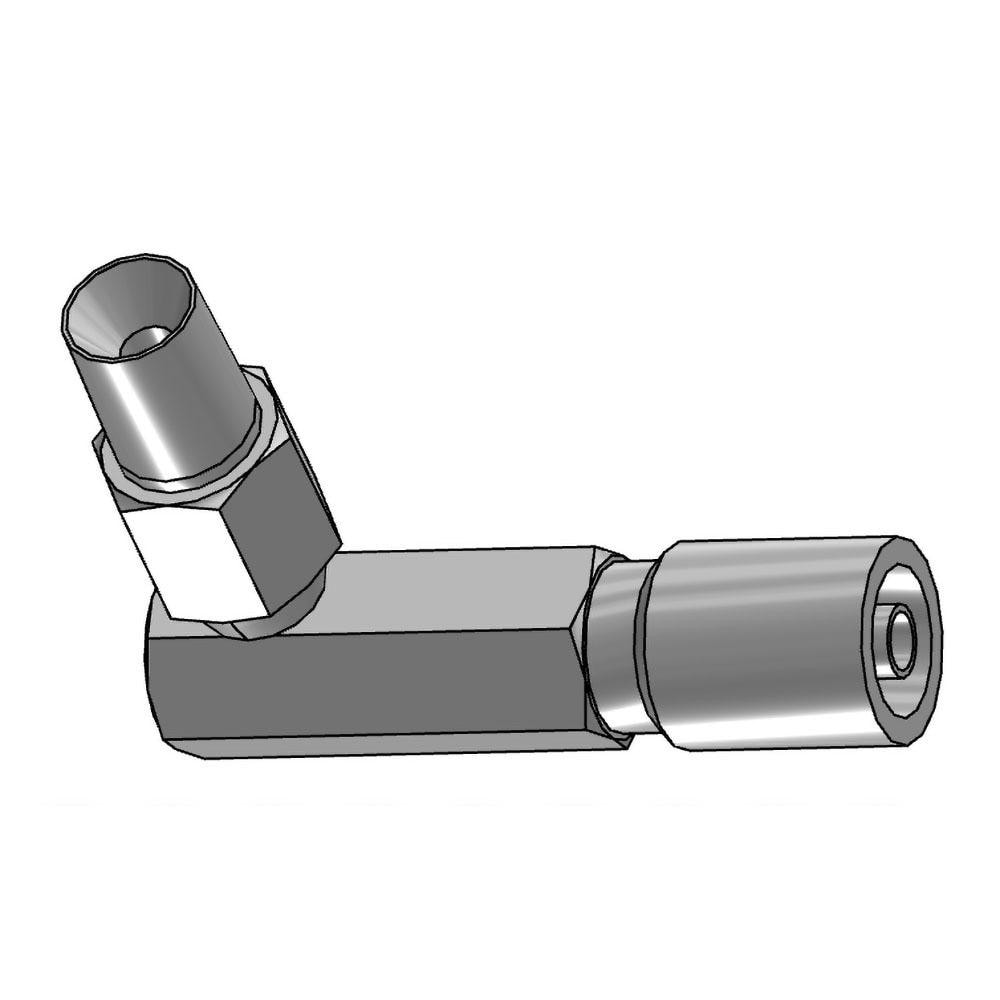 Parker 11L43-4-4 Hydraulic Hose Male NPTF Pipe Swivel Elbow: 0.25" ID, 4 mm, 1/4" Image