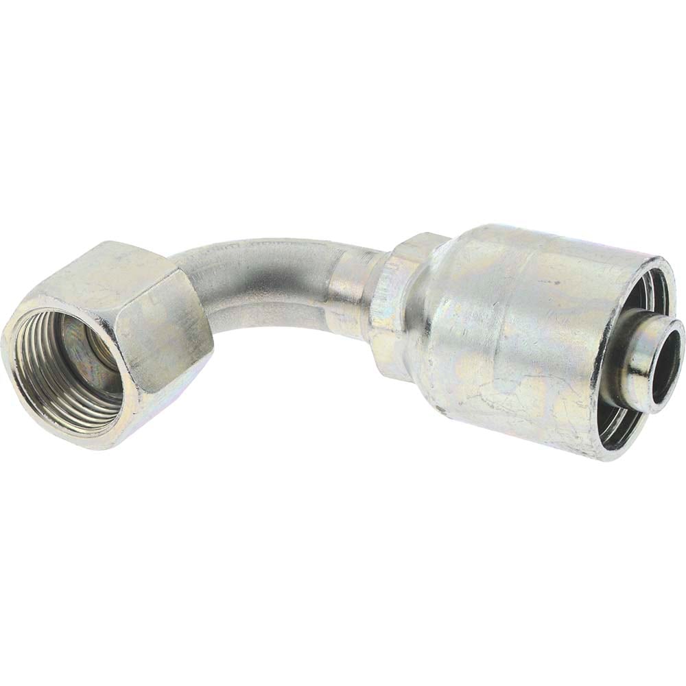 Parker 13943-12-12 Hydraulic Hose Short Drop Female JIC Swivel 90 ° Elbow: 0.75" ID, 12 mm, 1-1/16-12 Image