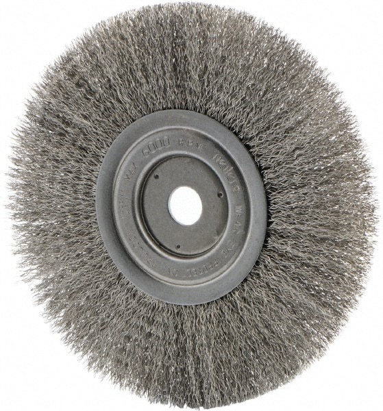 Weiler 1808 Wheel Brush: 8" Wheel Dia, Crimped Image