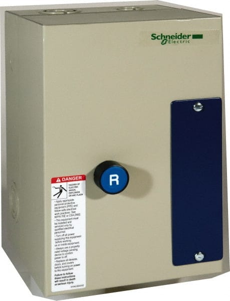 Schneider Electric LE1D093A62OX70 9 Amp, 600 Coil VAC, Nonreversible Enclosed IEC Motor Starter 