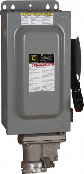 60 Amp, 600 VAC, 3 Pole Nonfused Safety Switch