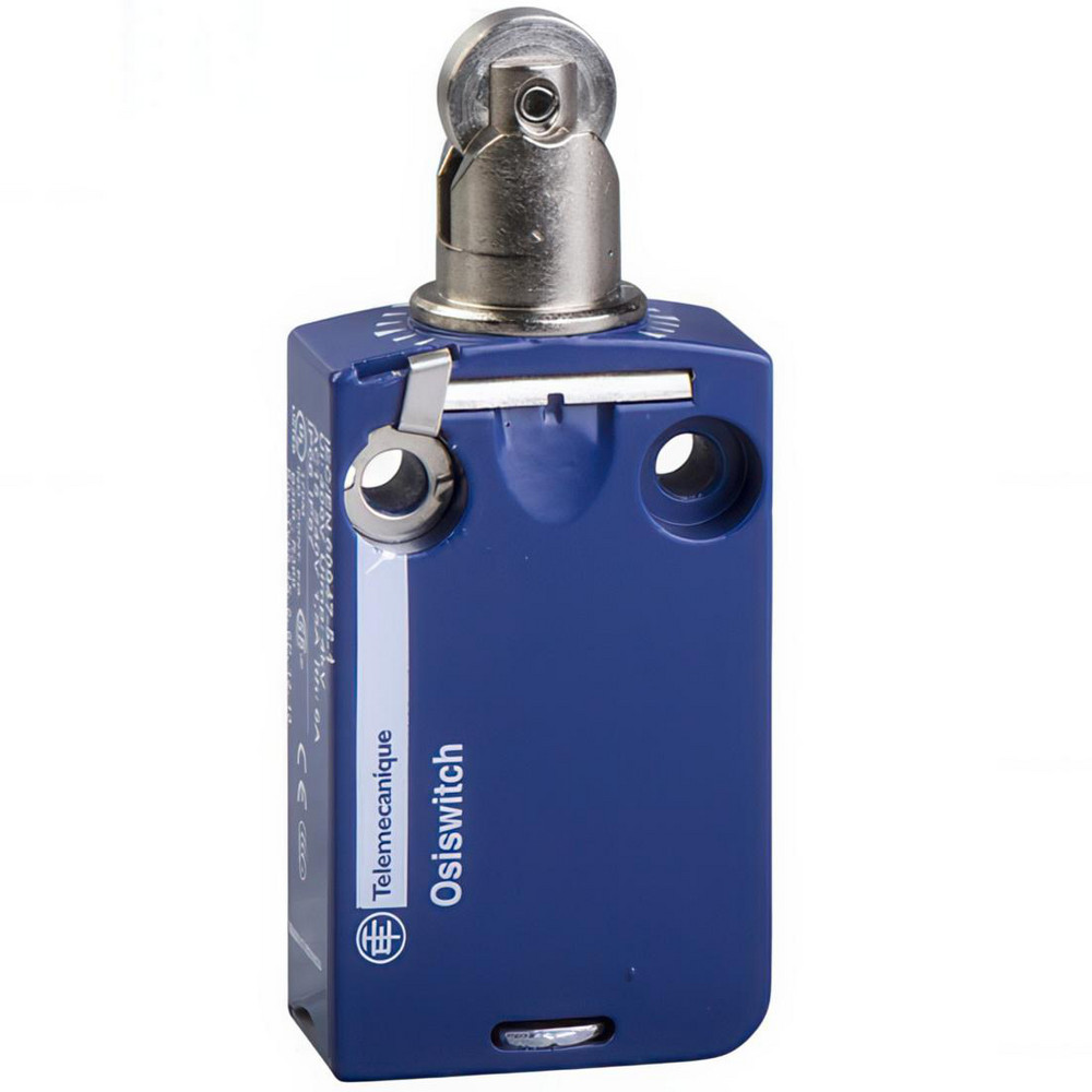 NC/NO Configuration, 240 VAC, 5 Amp, Metal Roller Safety Limit Switch - 2m Cable Length, 6.6 Ft. Cable Length, 1.18 Inch Wide x 0.63 Inch Deep x 1.97 Inch High, IP66, IP67, IP68 Ingress Rating