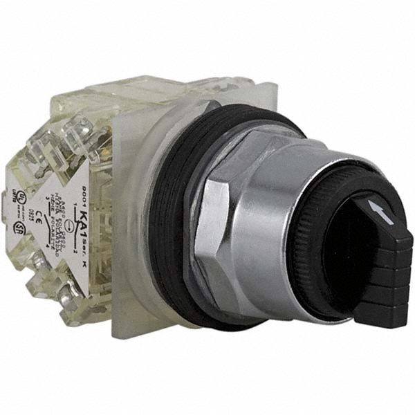 Schneider Electric 1.22 Inch Mount Hole, 3 Position, Knob Operated