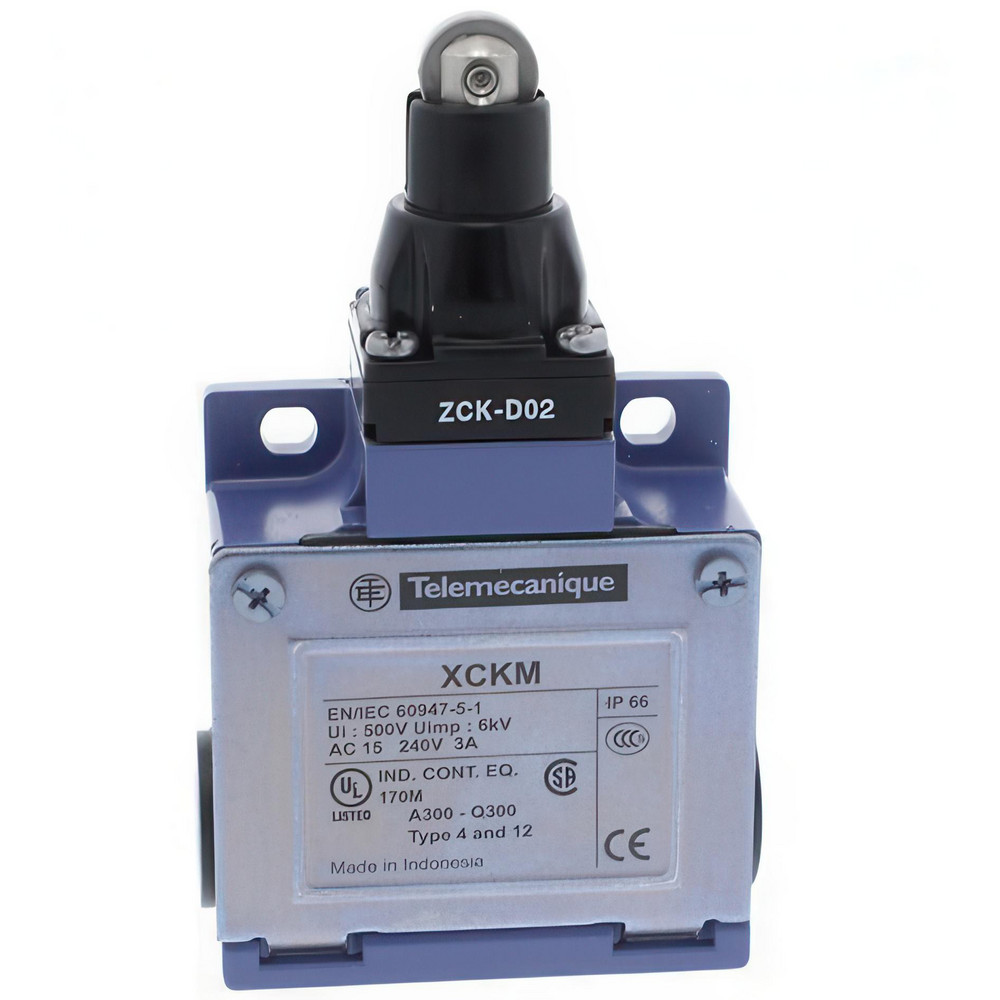 General Purpose Limit Switch: DP, NC, Roller Plunger, Side - Screw