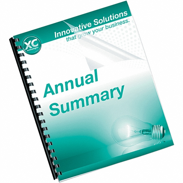 FELLOWES Pack of (100), Clear PVC Binding Machine Report Covers MSC