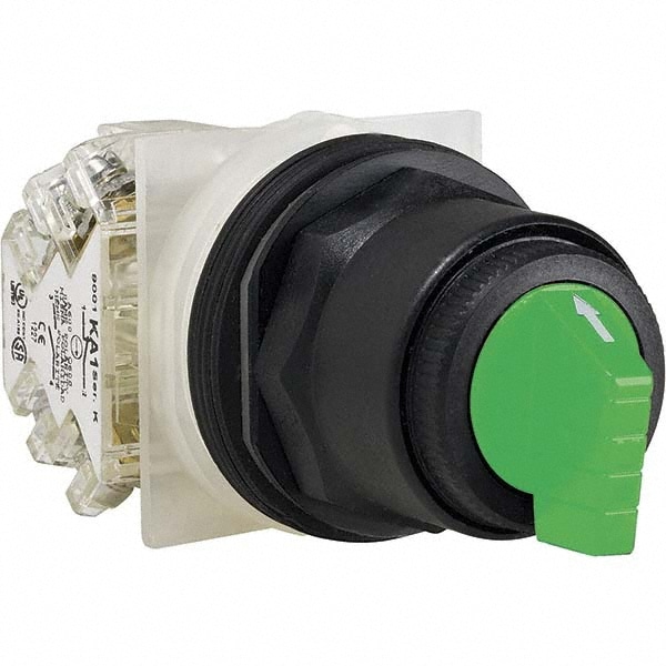 Schneider Electric 30mm Mount Hole 3 Position Knob Operated Selector Switch Only 49868367 0407