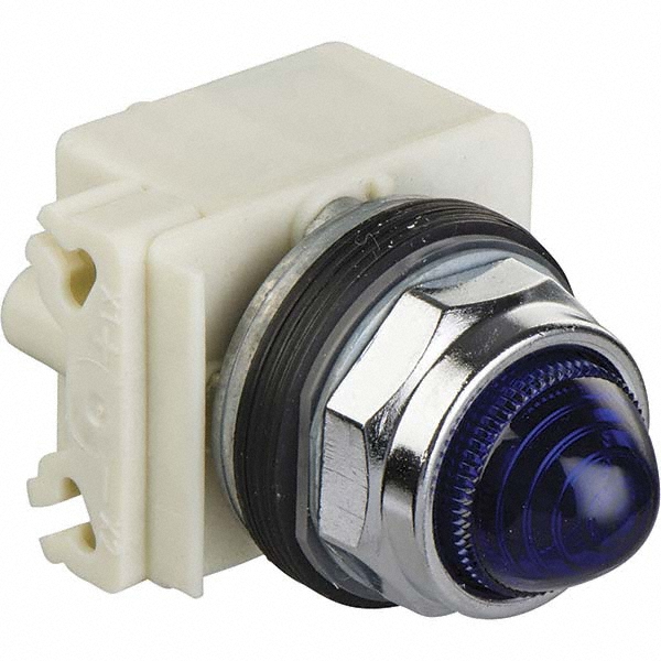 Schneider Electric 120 V Blue Lens Incandescent Pilot Light