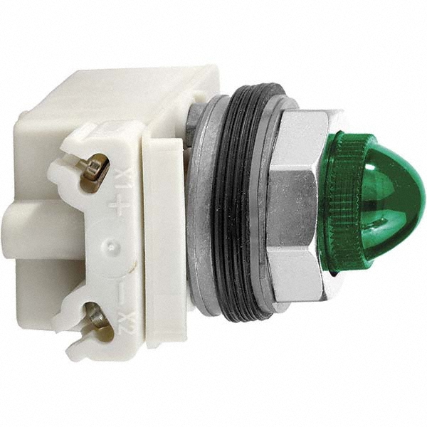 Schneider Electric 48 V Green Lens Incandescent Pilot Light