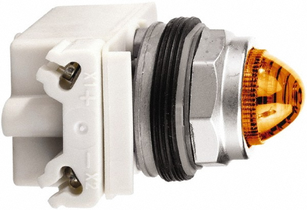 Schneider Electric - 120 V Amber Lens LED Pilot Light | MSC Direct