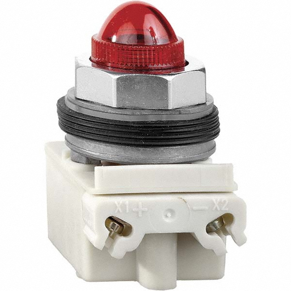 Schneider Electric 24 V Red Lens Incandescent Pilot Light 49955701
