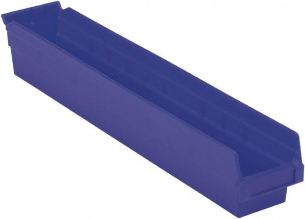 Plastic Hopper Shelf Bin: Blue