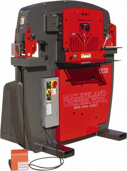 Ironworker: 11" Throat Depth, 100 Ton Punch, 3-1/2" Hole
