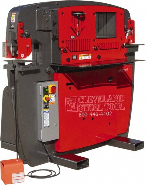 Ironworker: 9-3/4" Throat Depth, 65 Ton Punch, 3-1/2" Hole