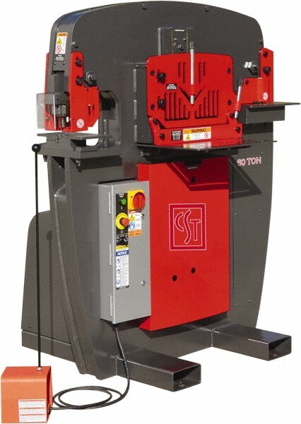 Ironworker: 8-7/8" Throat Depth, 60 Ton Punch, 3-1/2" Hole