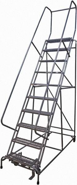 Steel Rolling Ladder: 10 Step