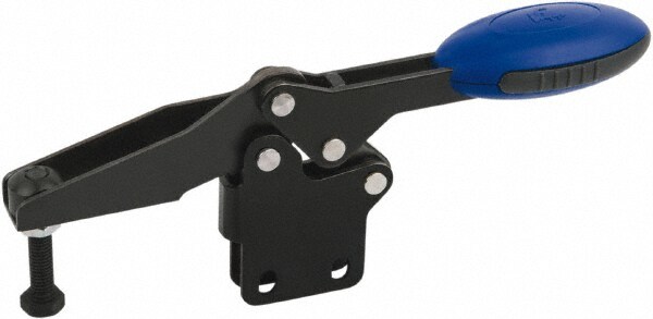 Manual Hold-Down Toggle Clamp: Horizontal, U-Bar, Straight Base