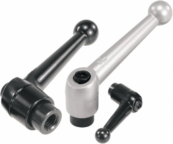 KIPP Adjustable Clamping Handle Adjustable, 1/420 Thread, Die Cast