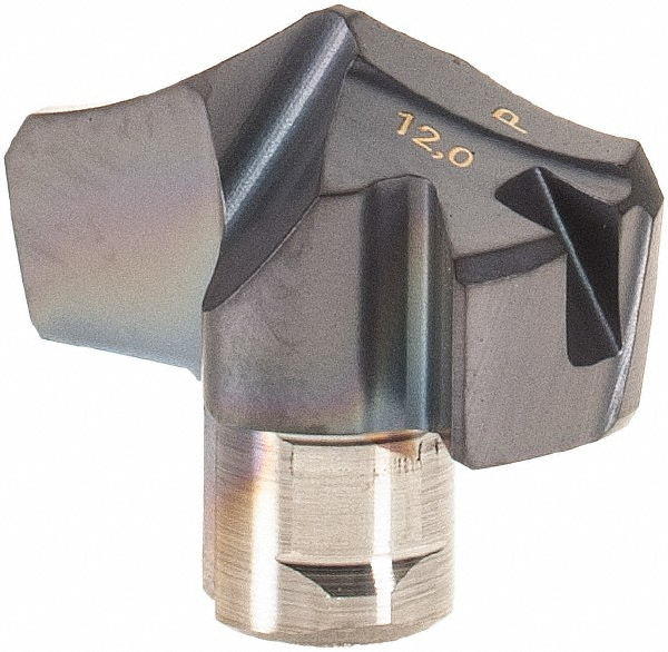 Replaceable Drill Tip: HCP0472-IQ IC908, 0.4720"/12.00 mm Dia, 135 deg Point, Grade IC908