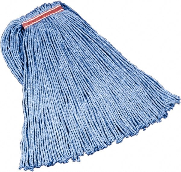 Wet Mop Cut: Clamp Jaw, Small, Blue Mop, Blended Fiber