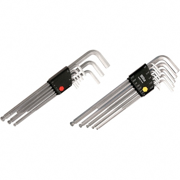 Wiha 66993 22 Piece, L-Key Long Arm Ball End Hex Key Set Image