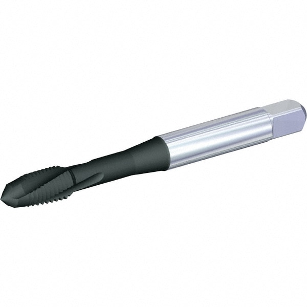 Spiral Flute Tap: UNC, 2 Flute, Plug, 2B Class of Fit, Powdered Metal, Nitride Finish