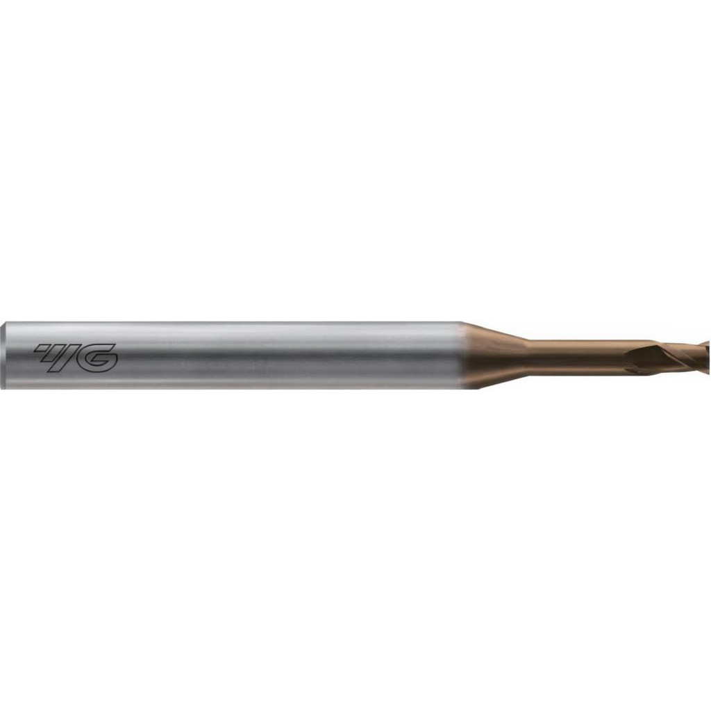 YG-1 - X1-EH Square End Mill: 4.00 mm Dia, 6.00 mm LOC, 2 Flute