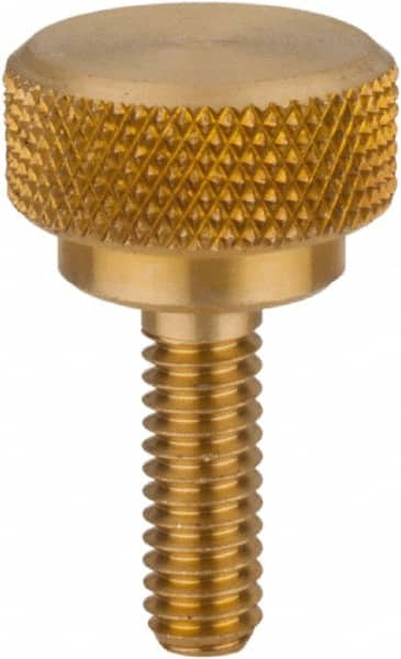 Qty 25 Solid Brass Machine Screw Knurled Thumb Nuts UNF 10-32 