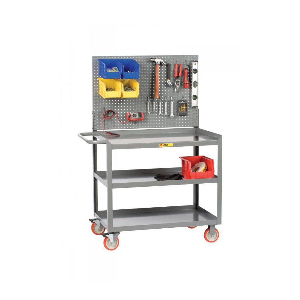 Mobile Workstation Mobile Work Center: 24" OAD, 3 Shelf