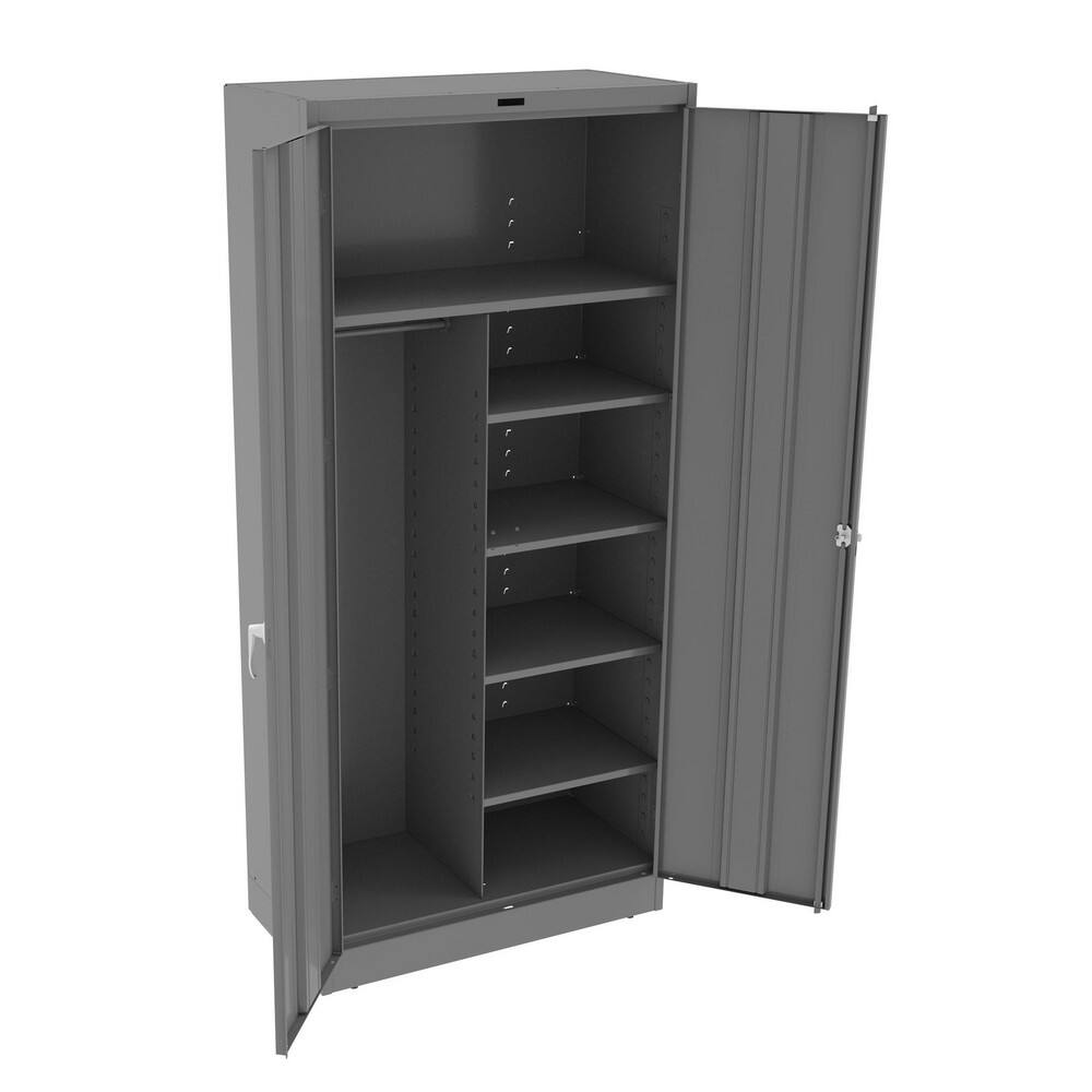 Combination Steel Storage Cabinet: 36" Wide, 18" Deep, 78" High