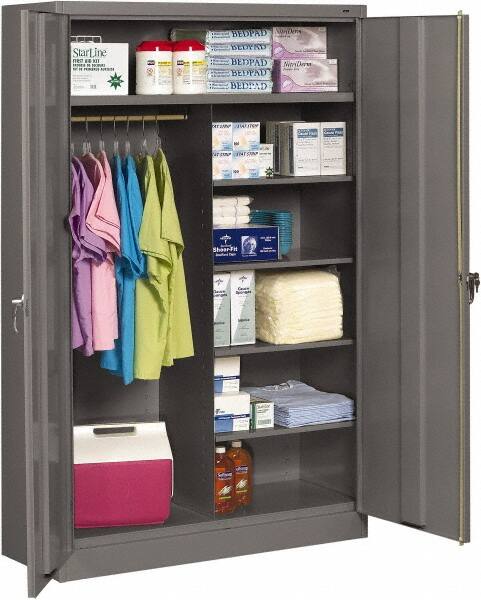 6 Shelf Wardrobe Storage Cabinet, Metal Clothes Storage Cabinets