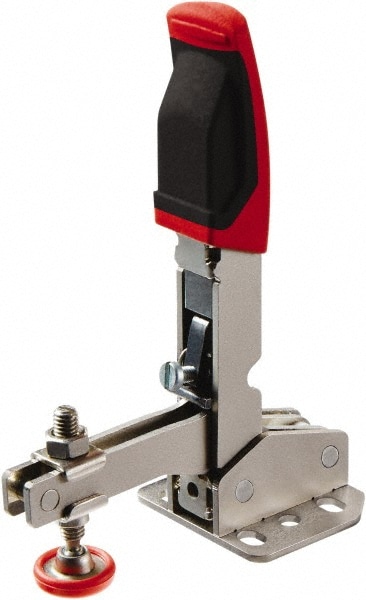 Bessey STC-VH20 Manual Hold-Down Toggle Clamp: Vertical, 450 lb Capacity, U-Bar, Flanged Base Image