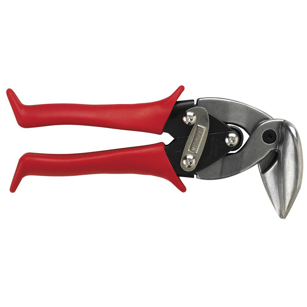 Upright Aviation Snips: 8" OAL, 1-1/4" LOC, Molybdenum Alloy Steel Blades - Use with Pipe & Duct, 24 AWG Steel Capacity, 0.014" Stainless Capacity, Left Hand