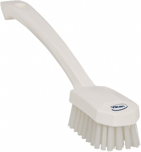 Vikan 42373 Dish Brush w/ Scraper- Medium, Blue