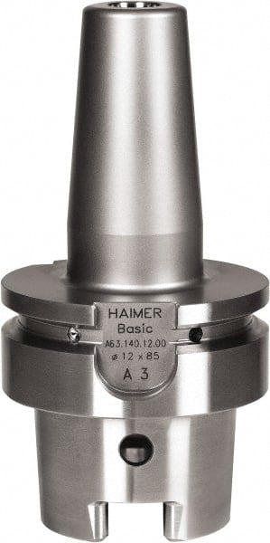 HAIMER A63.140.25.00 Shrink-Fit Tool Holder & Adapter: HSK63A Taper Shank, 0.9843" Hole Dia 