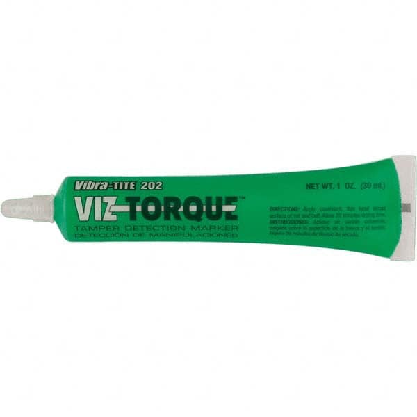 Visual Vibratory Indicator Marker: Green, Tamperproof, Squeeze Tube Point