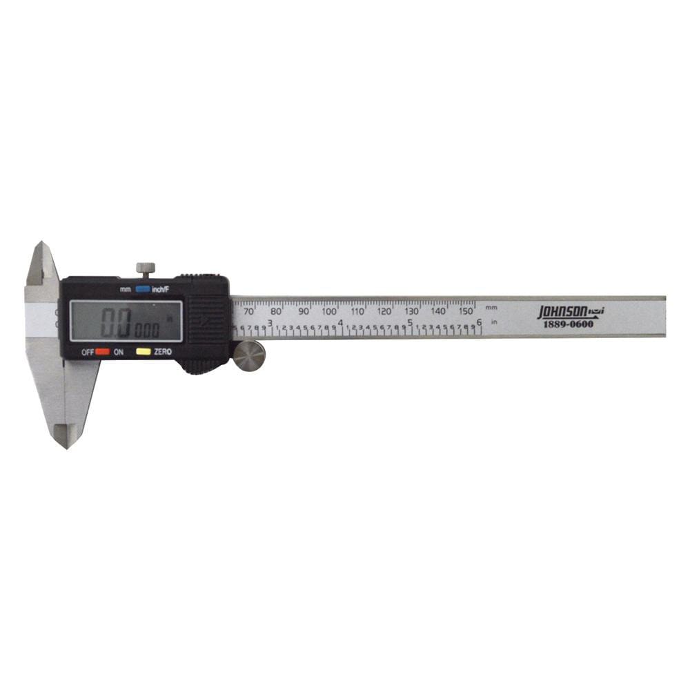 Johnson Level & Tool - Electronic Caliper: 0in to 6in, 0mm to 150mm, ±0 ...