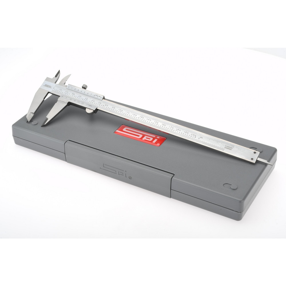 SPI MS170111040 Vernier Caliper: 0 to 8", 0.0015" Accuracy, 0.001" Graduation, Stainless Steel Image