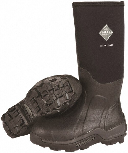 Work Boot: Size 7, 16" High, Neoprene, Steel Toe