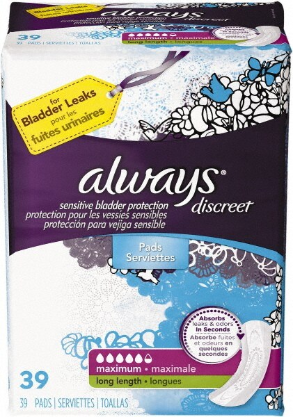 (3) 39-Packs Folded Sanitary Napkins