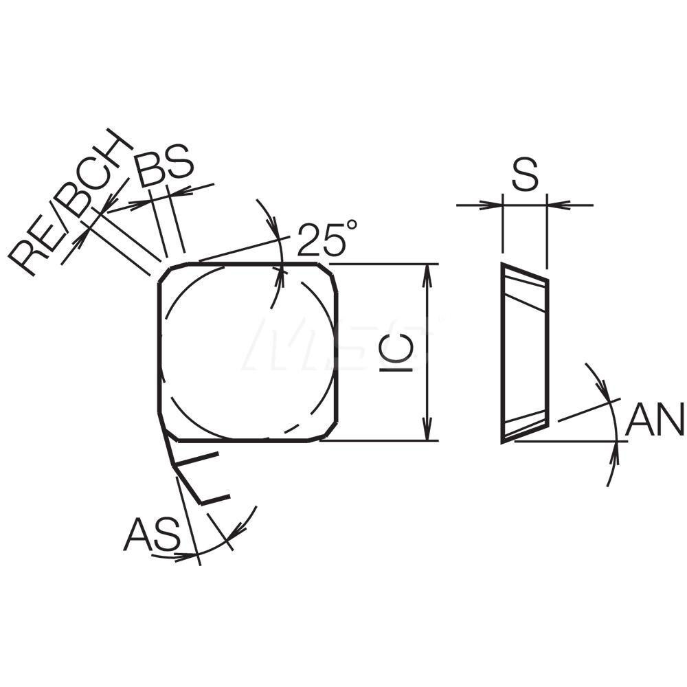 Kyocera - Milling Insert: SPKN1504XETR TN100M, Cermet - 50374461