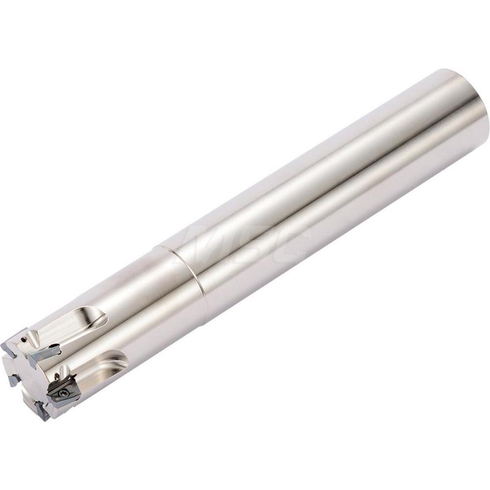 3/4" Cut Diam, 0.394" Max Depth, 3/4" Shank Diam, Cylindrical Shank, 5.2" OAL, Indexable Square-Shoulder End Mill