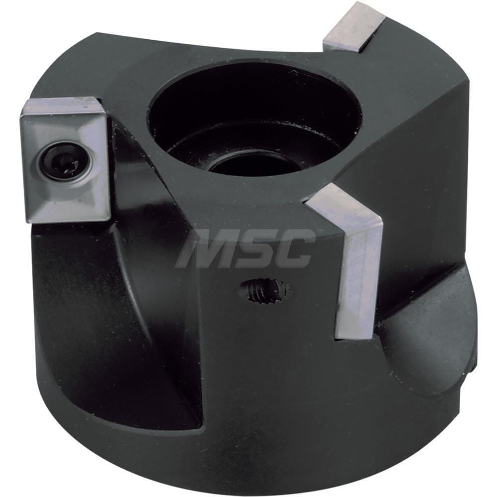 2" Cut Diam, 3/4" Arbor Hole Diam, 0.6" Max Depth, Indexable Square-Shoulder Face Mill