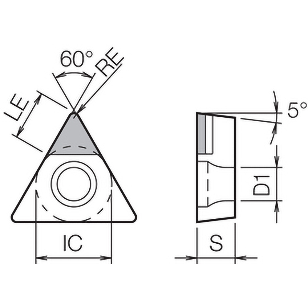 Kyocera Turning Insert TBGW12105 KPD001, PCD MSC Industrial Supply Co.