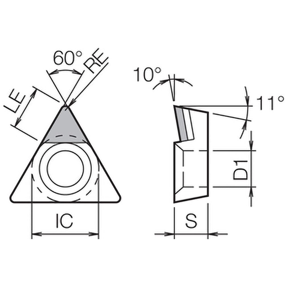 Kyocera - Turning Insert: TPMH181502 KPD001, Polycrystalline