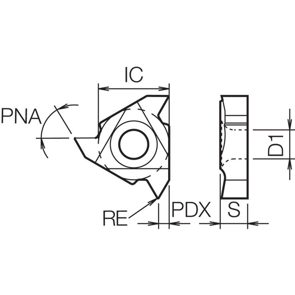 Kyocera - Laydown Threading Insert: Carbide | MSC Direct