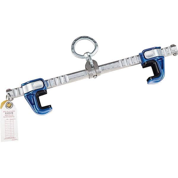 Anchors, Grips & Straps; Product Type: Sliding Beam Anchor ; Material: Aluminum; Stainless Steel ; Color: Blue ; Connection Type: Swivel D-Ring ; Standards: OSHA 1910; OSHA 1926 ; Temporary/Permanent: Temporary