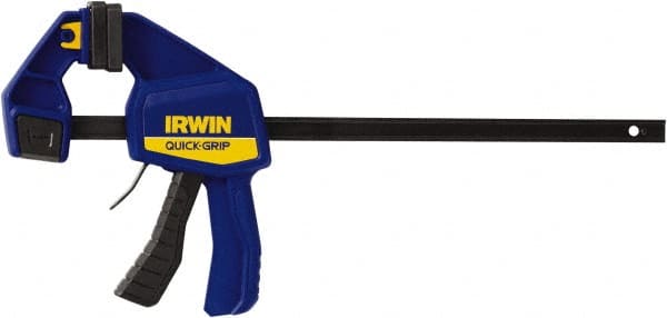 Irwin 1964718 Carbon Steel Bar Clamp: 12" Capacity, 3-3/16" Throat Depth, 300 lb Clamp Pressure 