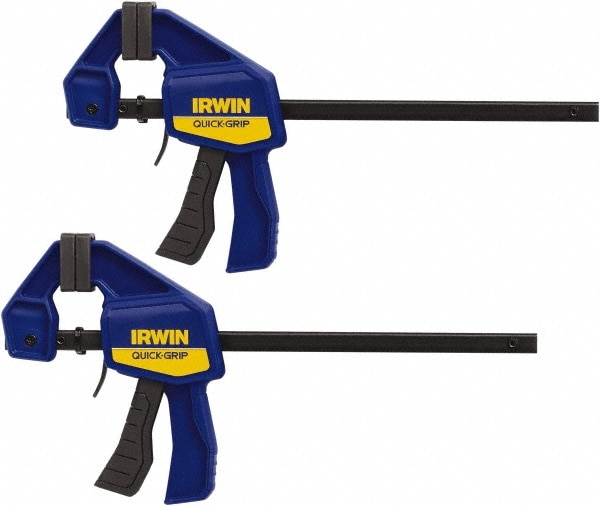 Irwin 1964743 Carbon Steel Bar Clamp: 6" Capacity, 2-7/16" Throat Depth, 140 lb Clamp Pressure, 13" OAL 