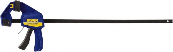 Carbon Steel Bar Clamp: 24" Capacity, 3-3/16" Throat Depth, 300 lb Clamp Pressure